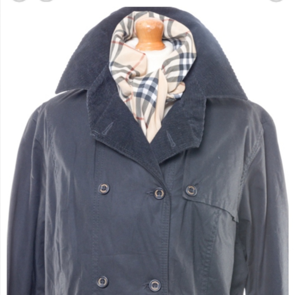 Barbour vintage black waxed jacket